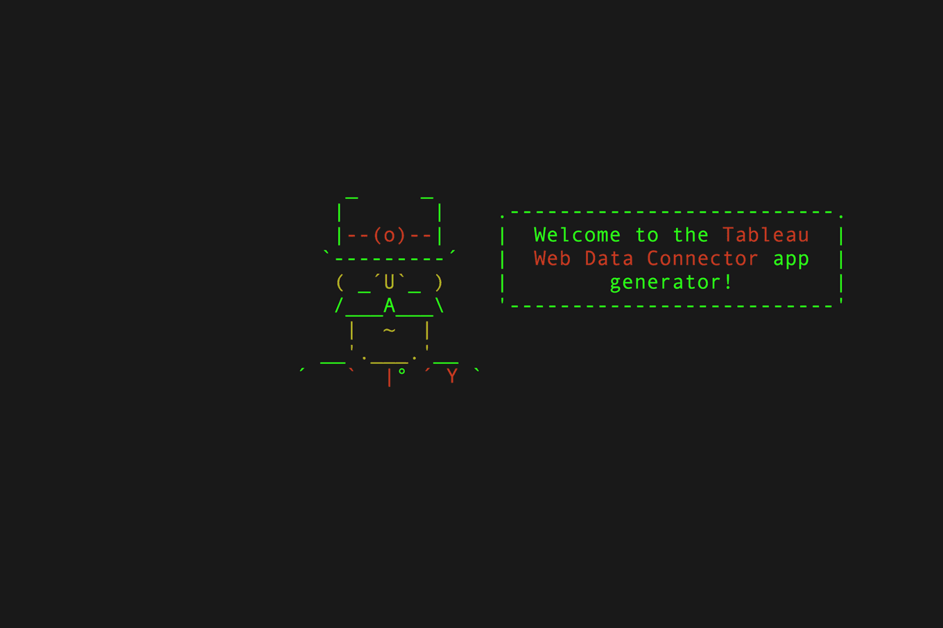 Yo, Tableau Web Data Connector